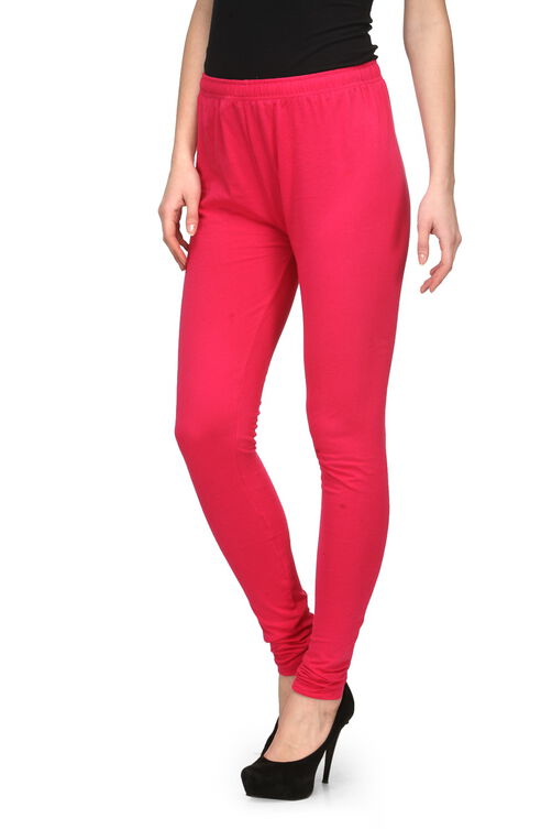 Fuschia Cotton Leggings image number 2