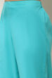 Aqua Cotton Lycra Solid Regular Pants image number 1