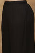 Black Viscose Rayon A-Line Solid Kurta Set image number 1