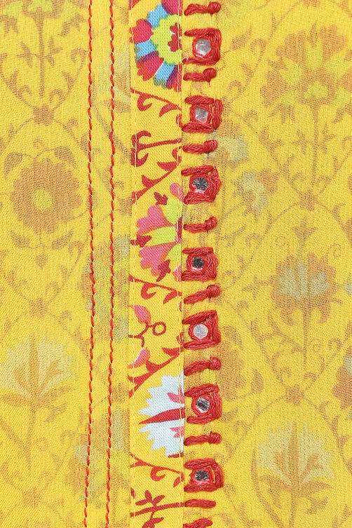 Yellow Straight Viscose Rayon Kurta image number 1