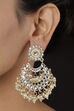 Gold Metal Brass Earrings image number 0