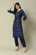 Green LIVA Straight Printed Kurta Palazzo Suit Set image number 0