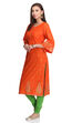 Blue Straight Kurta image number 2