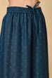 Teal Viscose Blend Straight Printed Suit Set image number 2