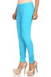 Turquoise Cotton Leggings image number 1