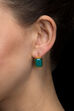 Aqua Metal Brass Earring image number 0