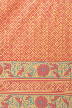 Mustard Straight Printed Suit Set image number 2