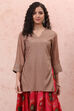 Beige LIVA Straight Indie Top image number 0