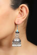 Light And Dark Blue Enamel Earrings image number 0