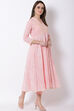 Peach Cotton Kalidar Kurta image number 3