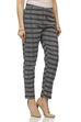 Black Cotton Slim Pants image number 2