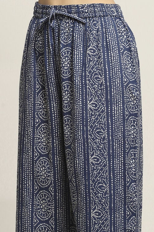 Indigo Cotton Straight Set image number 2