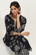 Black Viscose Rayon Straight SET image number 0