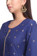 Orange Straight Cambric Cotton Kurta image number 1