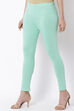 Mint Green Cotton Leggings image number 3