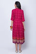 Pink Kalidar Viscose Dress image number 4