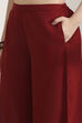 Black Rayon Straight Palazzos image number 1