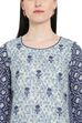 Indigo Rayon Straight Kurta image number 1