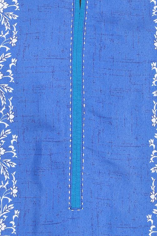 Indigo Straight Cotton Kurta image number 1