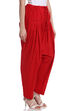 Off White Cotton Fusion Pants image number 3