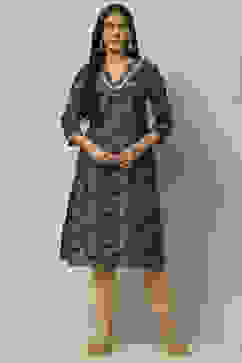 Blue Viscose Blend Staight Kurta image number 5