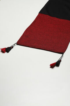 Maroon Acrylic Straight Suit Set image number 7