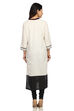 Ecru Straight Cotton Kurta image number 4