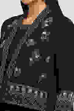 Black Viscose Blend Skirt Set image number 1