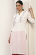 White Cotton A-line & Kalidar Kurtas image number 1