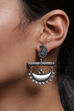 Silver Metal Brass Earrings image number 1