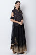 Black Viscose Suit Set image number 3