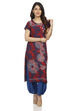 Indigo Straight Viscose Rayon Kurta image number 0