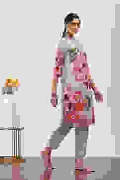 Purple Rayon Viscose Rayon Kurta Pants Set image number 5