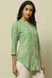 Green Rayon Straight Kurta image number 4