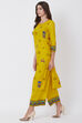 Yellow Viscose Rayon Straight Kurta image number 2