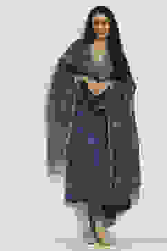 Blue Viscose Kalidar SET image number 0