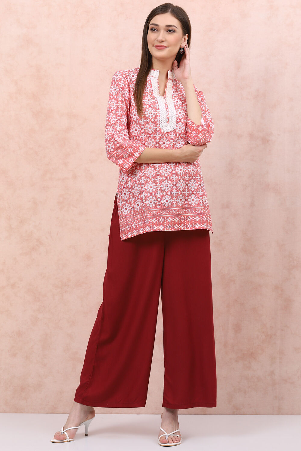White Viscose Palazzo image number 5