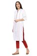 White Straight Dobby Kurta image number 2