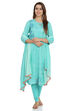 Turq Straight Viscose Kurta image number 4