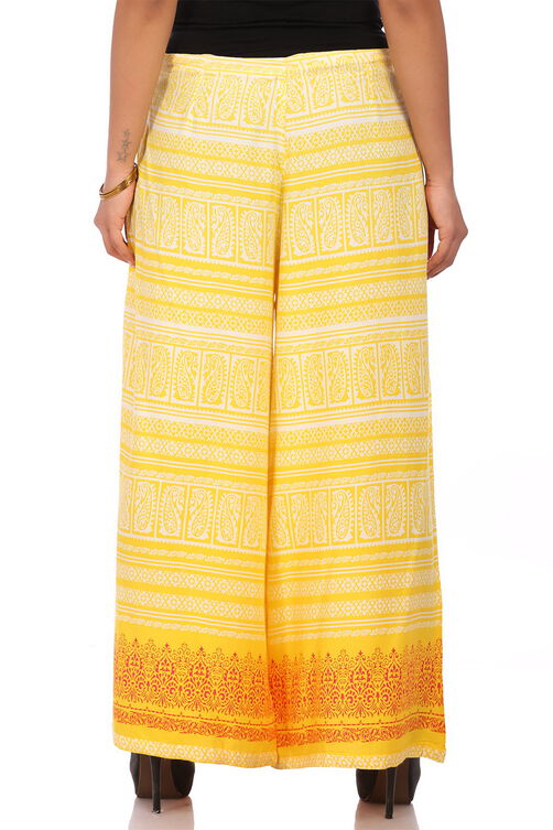 Yellow Cotton  Palazzo image number 3