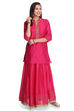 Pink Straight Poly Cotton Indie Top image number 4
