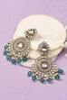Green Oxidised Alloy Earrings image number 0