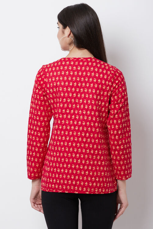 Pink Cotton And Flex Straight Jacket image number 5