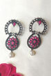Red Metal Brass Earring image number 0