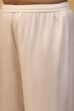 Off White Viscose Rayon Straight Printed  image number 2