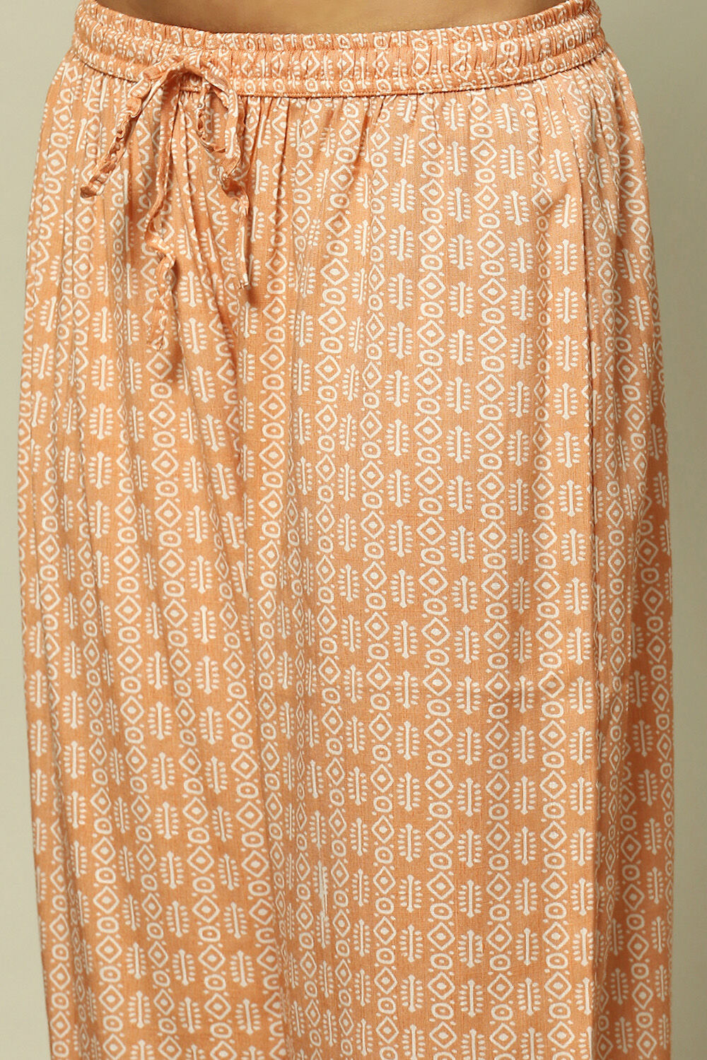 Pink Cotton Blend Straight Printed Kurta Palazzo Suit Set image number 2