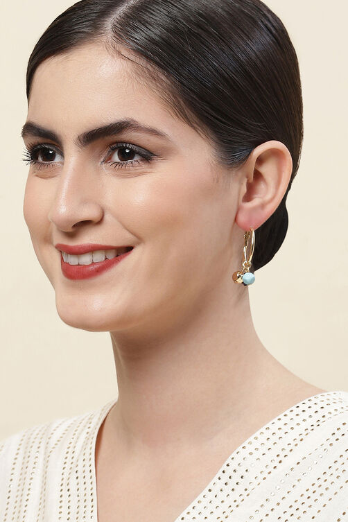 Blue Alloy Earrings image number 3