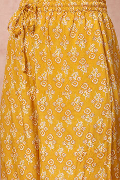 Yellow LIVA Straight Suit Set image number 5
