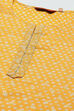 Yellow LIVA Straight Printed Kurta image number 1