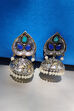 Light Green and Pink Metal Brass Earring image number 0